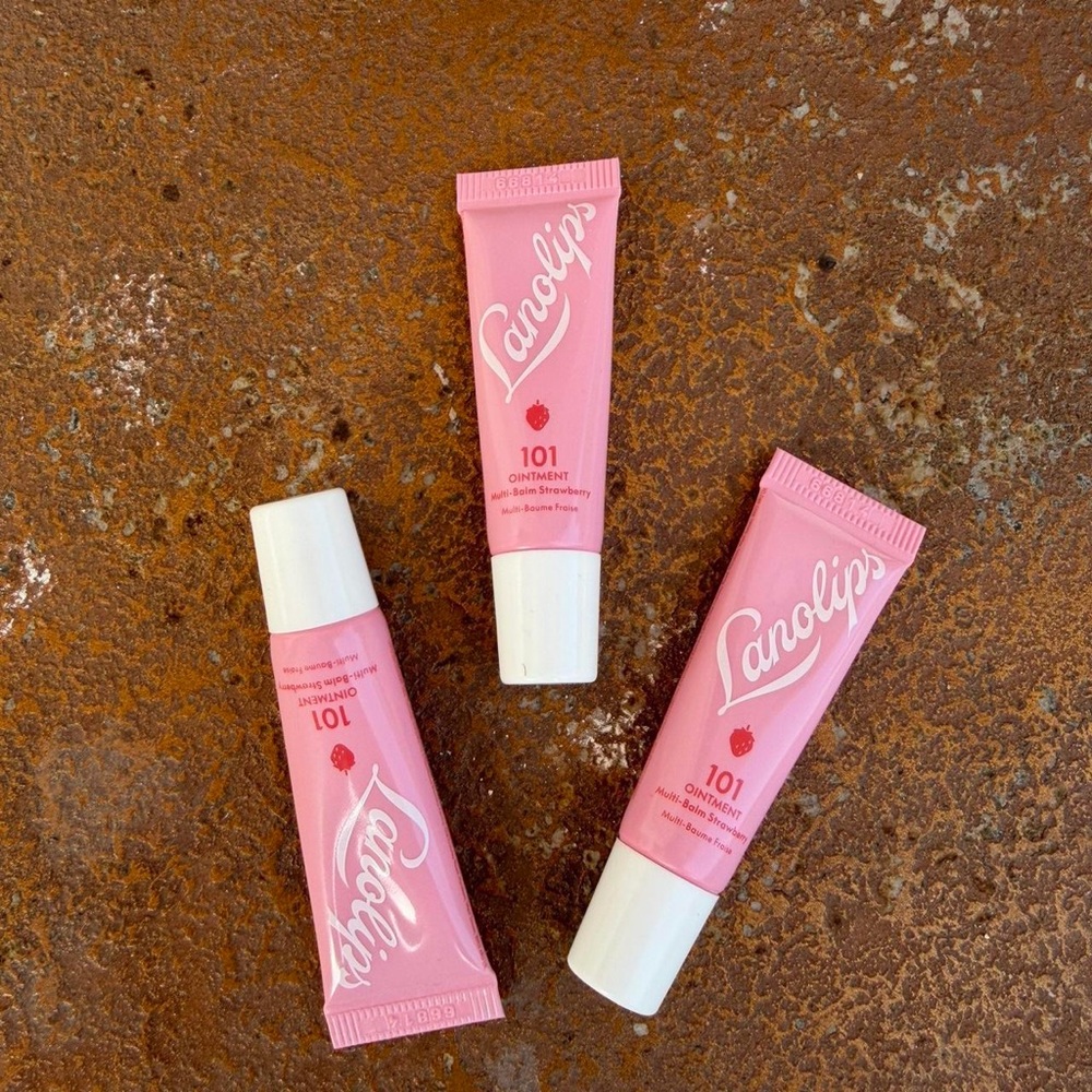 Lanolips Phone Lip Balm101 Ointment Multi Balm Strawberry / 3 minis/ 9oz total